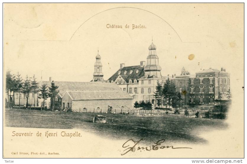 Baelen ( Souvenir D'Henri Chapelle ) - Le Château -Edition Allemande -1903 ( Voir Verso ) - Baelen