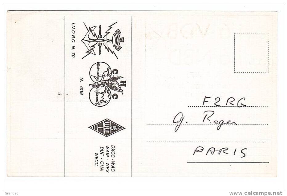 CARTE RADIO QSL - ITALIE - ITALIA - PESCARA - 1983. - Radio-amateur