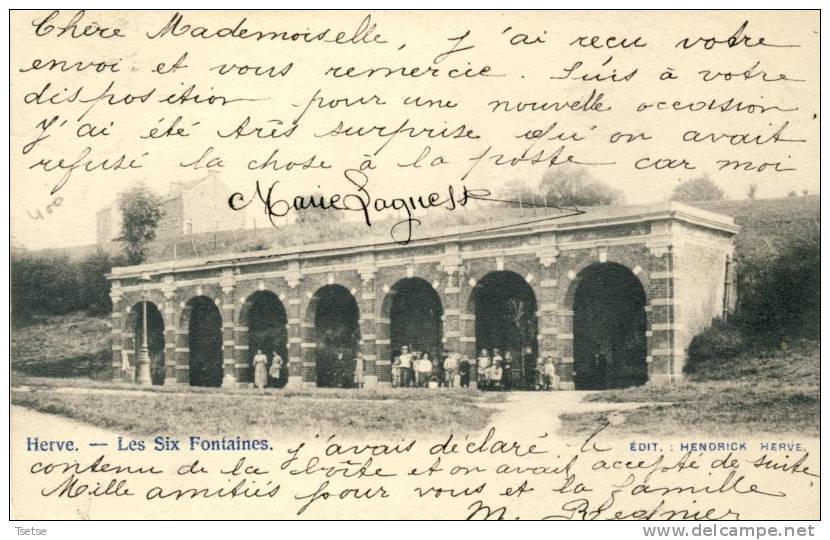 Herve - Les Six Fontaines -1903 ( Voir Verso ) - Herve