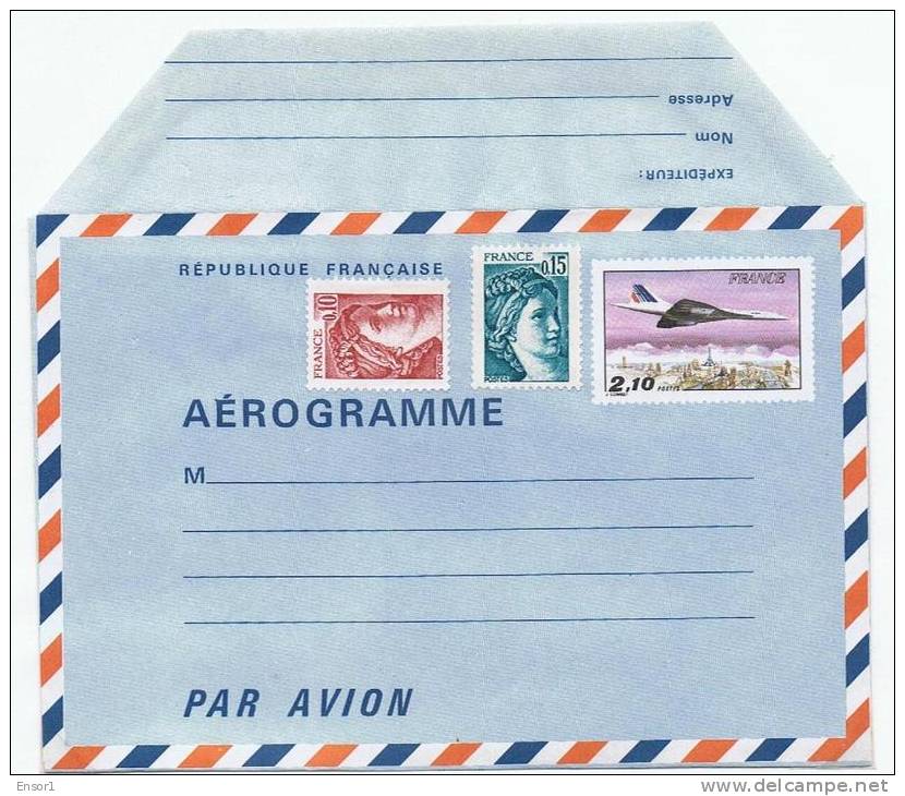 Frankrijk 1981 Aérogramme (xx) - 1960-.... Mint/hinged