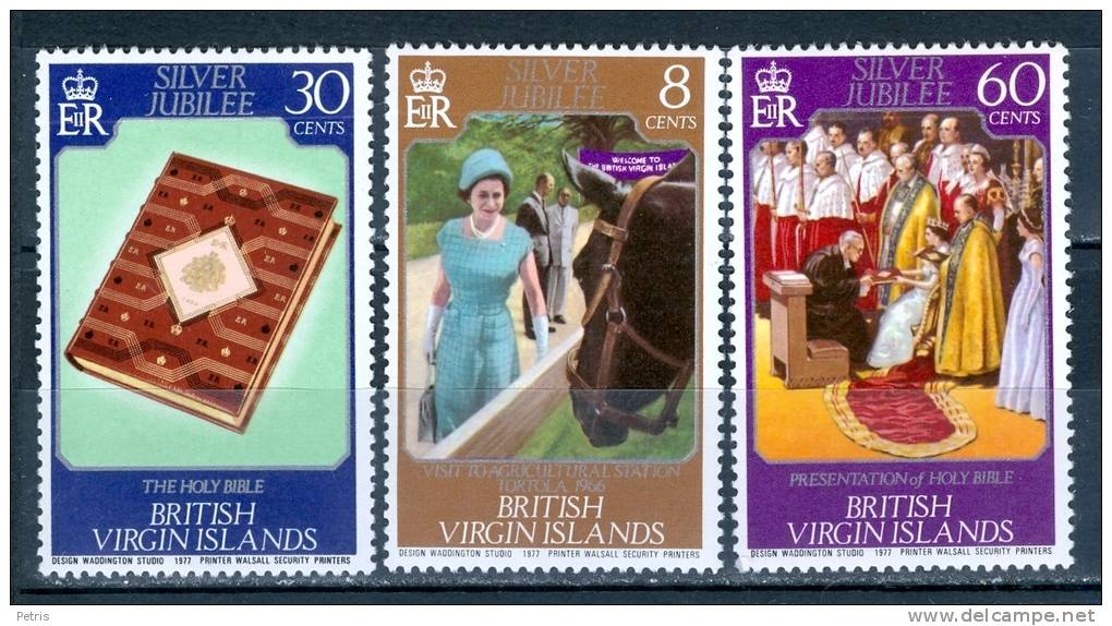 British Virgin Islands 1977 25th Anniv. Of The Reign Of Elizabeth II. MNH** - Lot. 885 - British Virgin Islands