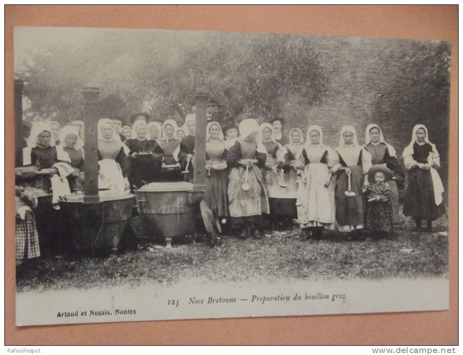 Cp Noce Bretonne Preparation Du Bouillon Gras - Hochzeiten