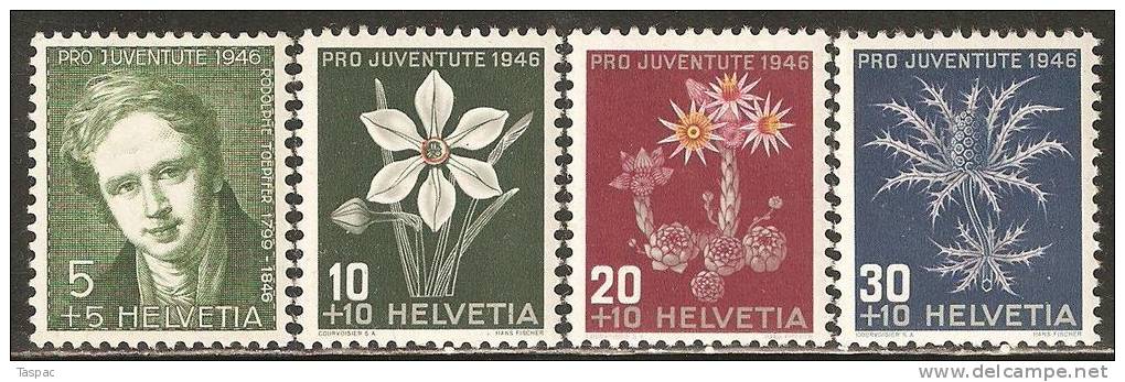 Switzerland 1946 Mi# 475-478 ** MNH - Unused Stamps