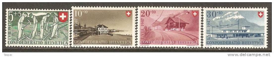 Switzerland 1947 Mi# 480-483 ** MNH - Ungebraucht