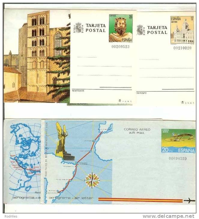 COLECCIÓN DE ENTEROS POSTALES Y AEROGRAMAS DE ESPAÑA - 1931-....