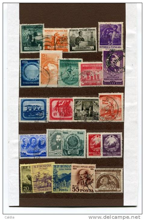 B Roumanie Romania Rumänien Timbres - Stamps Collection "" REPUBLICA  POPULARA "" 47 Stamps - Collections