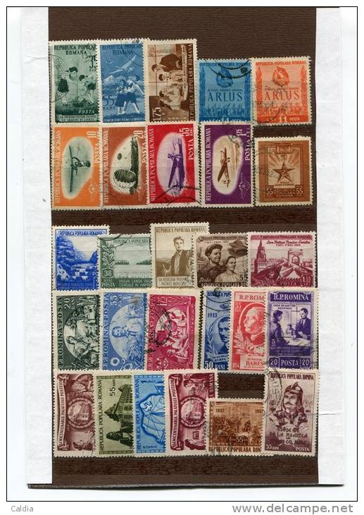 B Roumanie Romania Rumänien Timbres - Stamps Collection "" REPUBLICA  POPULARA "" 64 Stamps - Sammlungen