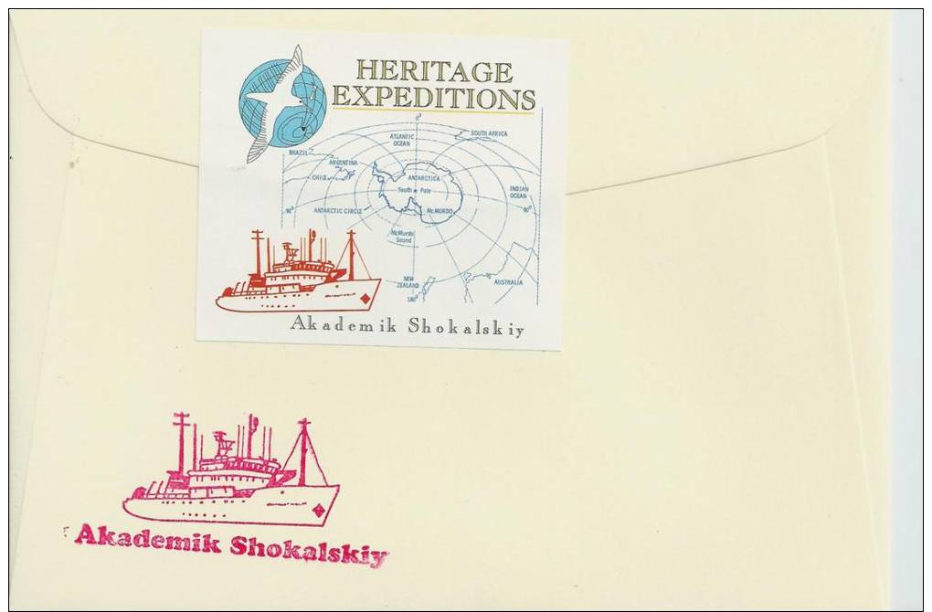 ANTARCTIC/ROSS DEPENDENCY/HERITAGE EXPEDITIONS/ICEBREAKER "AKADEMIK SHOKALSKIY"/Signed By Leader - Other & Unclassified