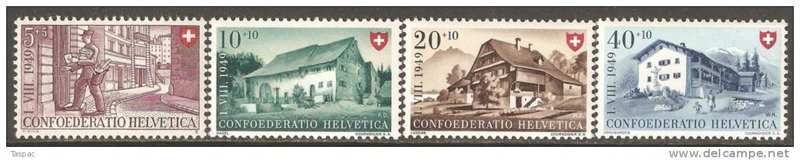 Switzerland 1949 Mi# 525-528 ** MNH - Ongebruikt