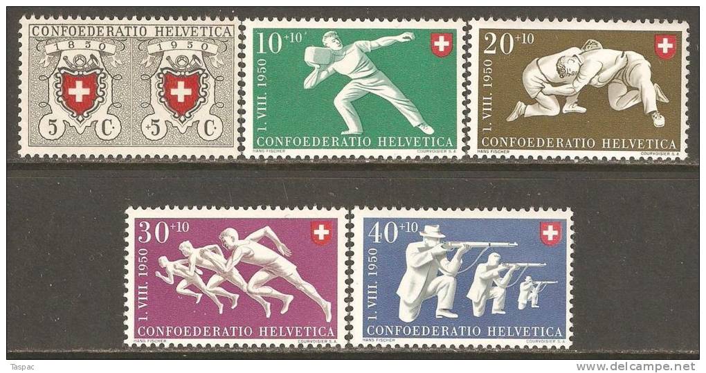 Switzerland 1950 Mi# 545-549 ** MNH - Unused Stamps