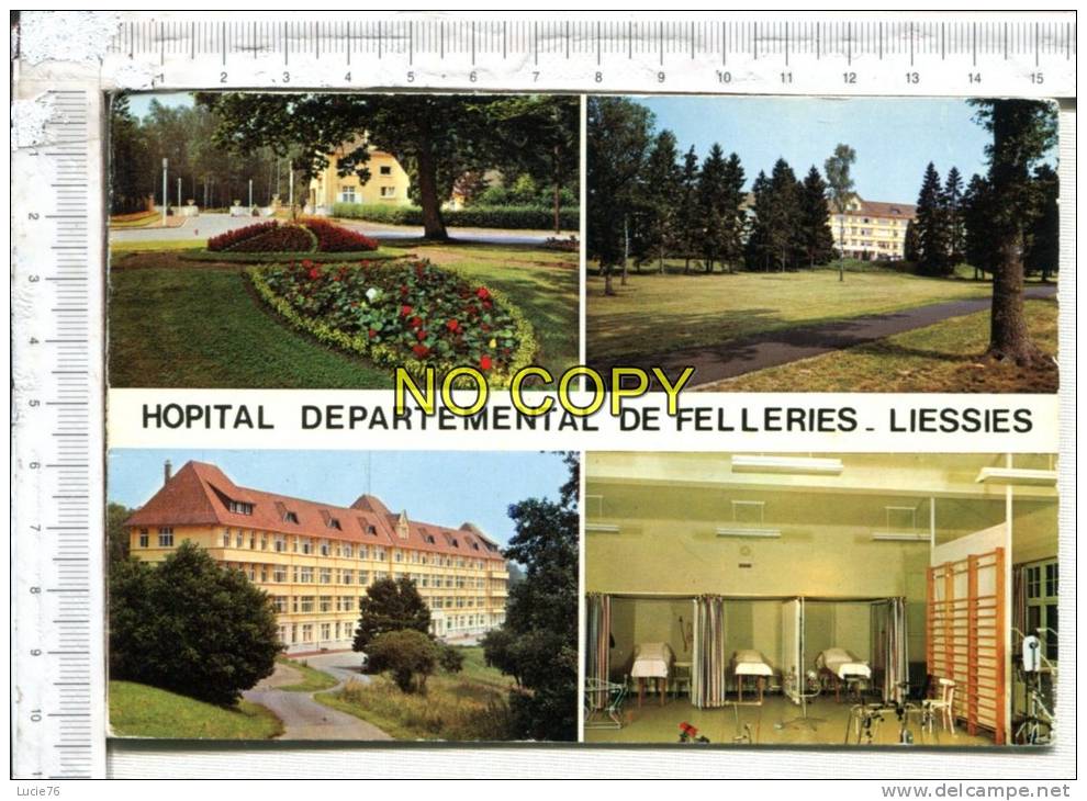 SOLRE LE CHATEAU -  Hôpital Départemental De  FELLERIES LIESSIES -  L' Entrée - Pavillon B - Pavillon A - Salle De Kinés - Solre Le Chateau