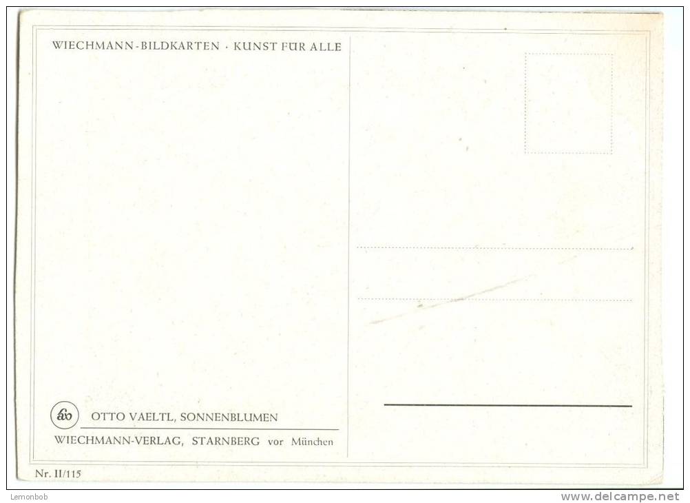 Otto Vaeltl, Sonnenblumen, Unused Postcard [10678] - Paintings