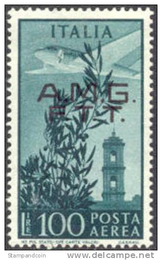 Trieste Zone A C13 Mint Hinged 100l Airmail From 1948 - Luftpost