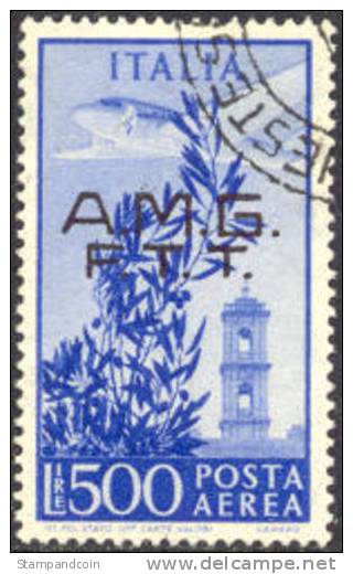 Trieste Zone A C15 Used 500l Airmail From 1948 - Poste Aérienne