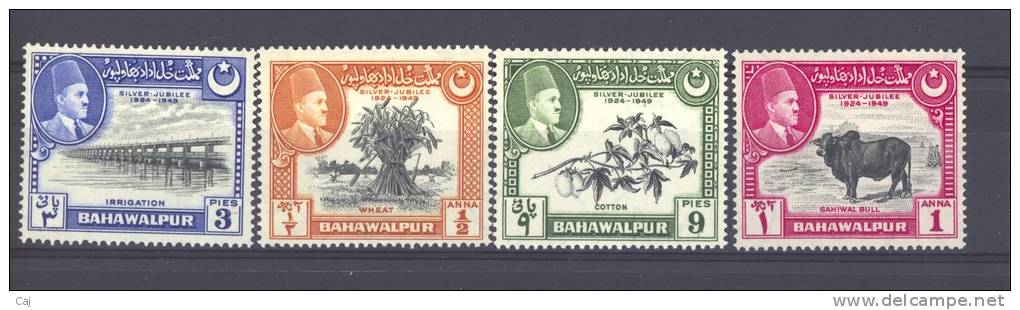 Bahawalpur  -  1949  :  Mi  18-21  * - Bahawalpur