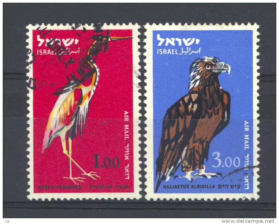 Israel  -  Avion  -  1963  :  Yv  36-37 (o) - Airmail