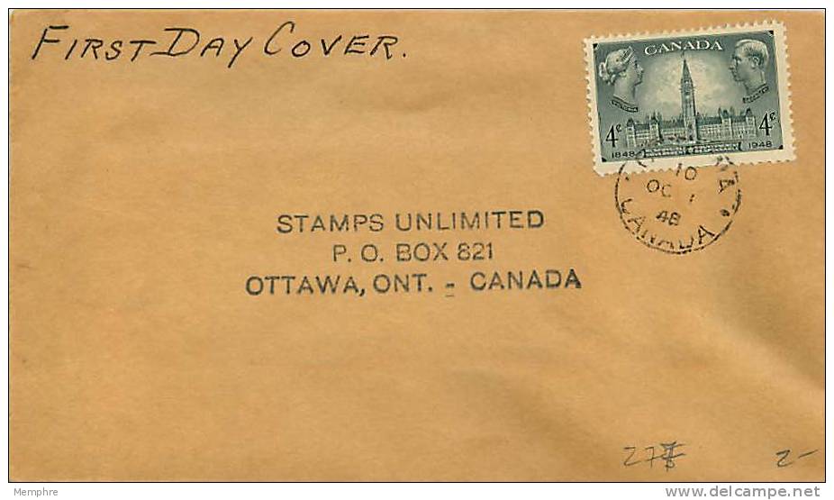 1948  Responsible Government Sc 277  Stamps Unlimited, Ottawa - ....-1951