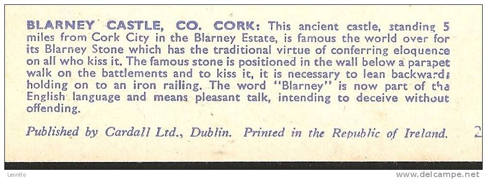 BLARNEY Cork Ireland Kissing The Blarney Stone - Cork