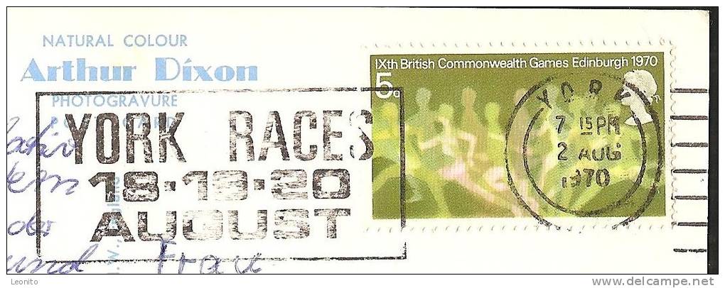 YORK Races Stamp Commonwealth Games Edinburgh 1970 - York