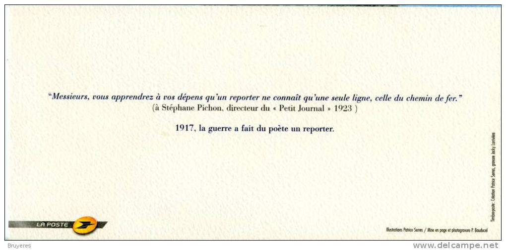 SOUVENIR PHILATELIQUE De 2007  "ALBERT LONDRES - Les Flandres 1917" Avec Son Encart Illustré "LA RUHR1923" - Souvenir Blocks & Sheetlets