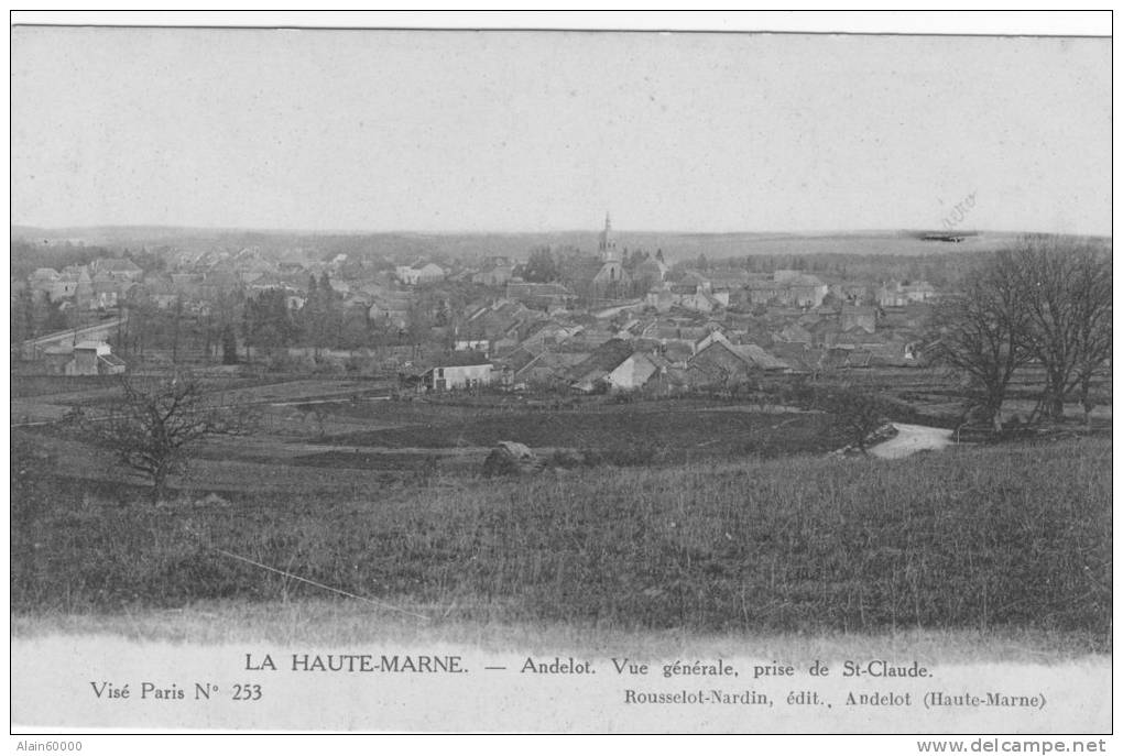 52 - LA HAUTE MARNE - Andelot - Vue Générale , Prise De St-Claude. - Andelot Blancheville