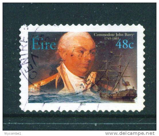 IRELAND  -  2003  Mariners  48c  Self Adhesive  FU  (stock Scan) - Usati