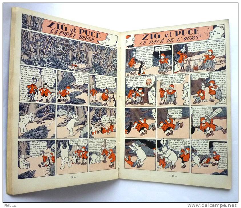 ZIG ET PUCE CHERCHENT DOLLY - HACHETTE - 1931 -  ALAIN SAINT-OGAN  Enfantina - Zig Et Puce