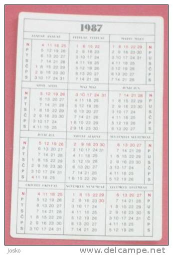 EROTIK ( Small Calendar ) Erotic Erotique Erotica Erotiek Sexy Sex Nude érotisme Petit Calendrier Calendario Kalender - Kleinformat : 1981-90