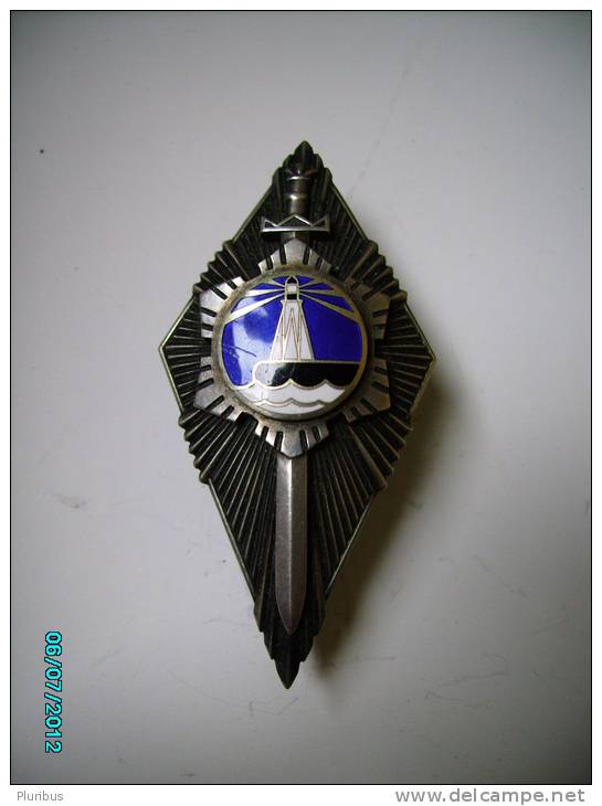 ESTONIA   Pre- WW II  Military  Badge  DEFENCE LEAGUE LÄÄNEMAA  BATTALLION  BADGE , LIGHTHOUSE - Militaria