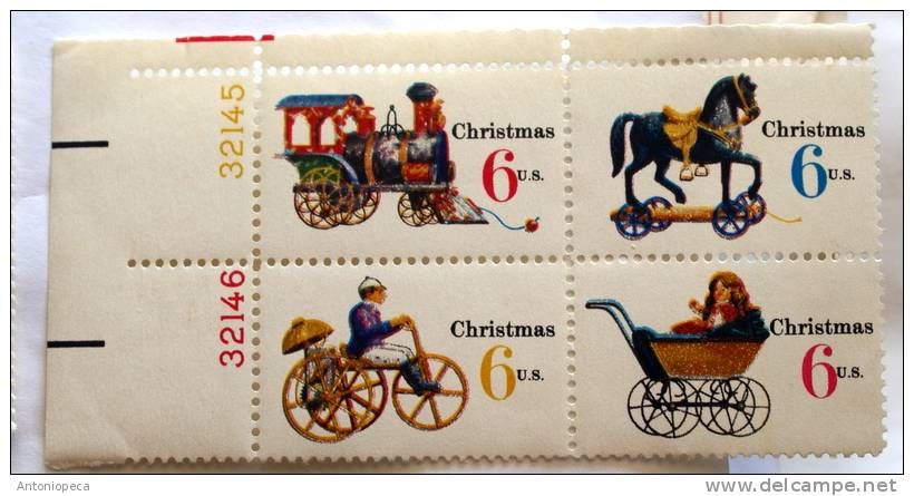 USA 1970 -CHRISTMAS  BLOCK  MNH** - 1941-80