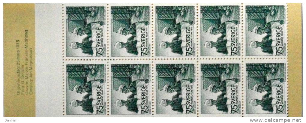 Sweden 1975  Markenheftchen Mit 10x MiNr.892D  (** )  ( Lot Ks 173 ) - 1951-80