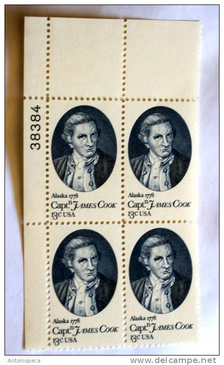 USA 1978 -JAMES COOK BLOCK  MNH** - 2. 1941-80