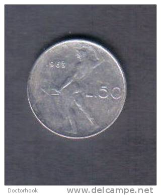 ITALY   50  LIRE  1963 (KM # 95) - 50 Lire