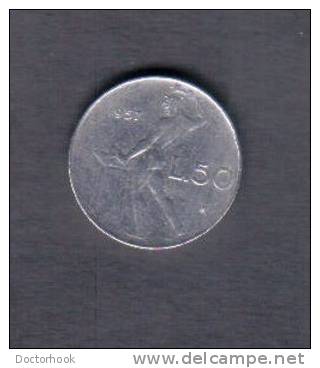 ITALY   50  LIRE  1957 (KM # 95) - 50 Liras