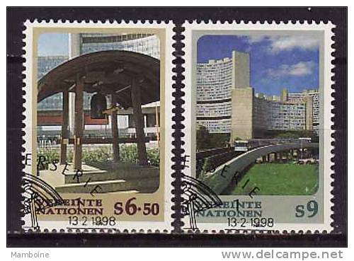 ONU  VIENNE 1998  N°  265 + 266  Paire Oblitérée - Used Stamps