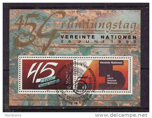 ONU  VIENNE 1990 Bloc    N° 5   Oblitéré - Used Stamps