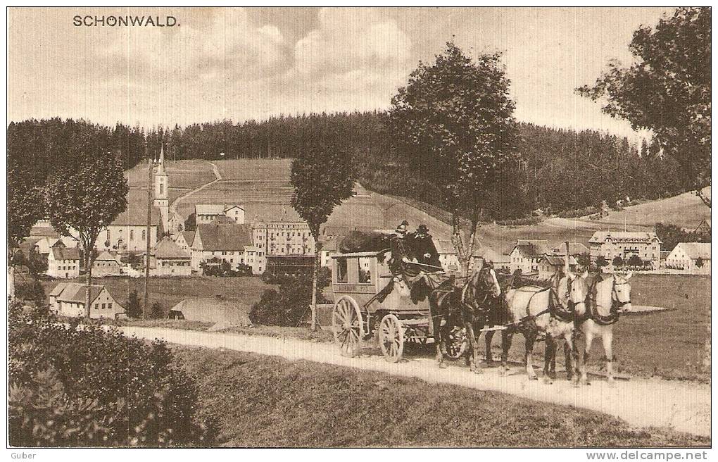 Schonwald Malle Poste 4 Chevaux Voir Verso Repro!!!!!!!! - Triberg