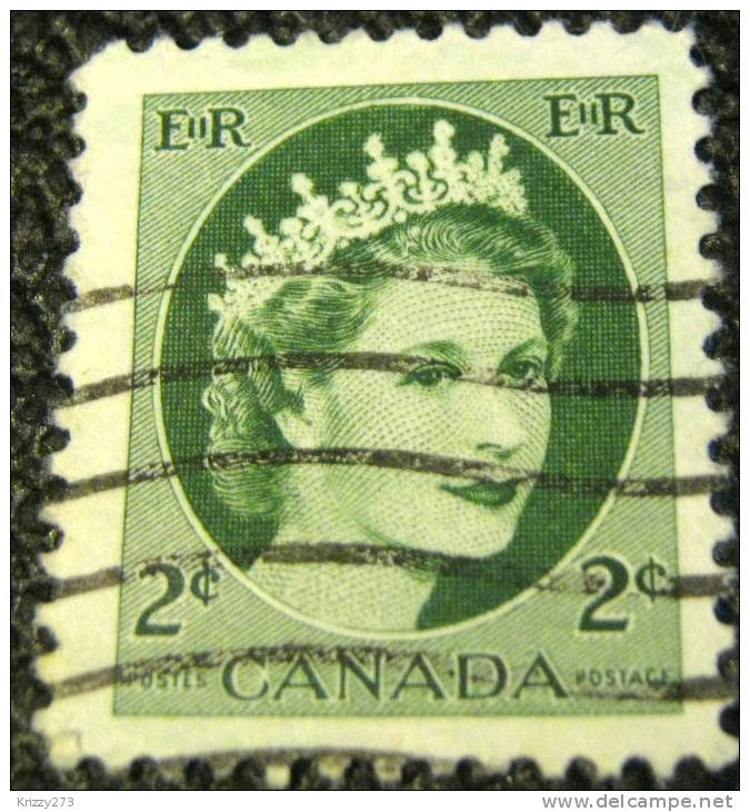 Canada 1954 Queen Elizabeth II 2c - Used - Gebraucht