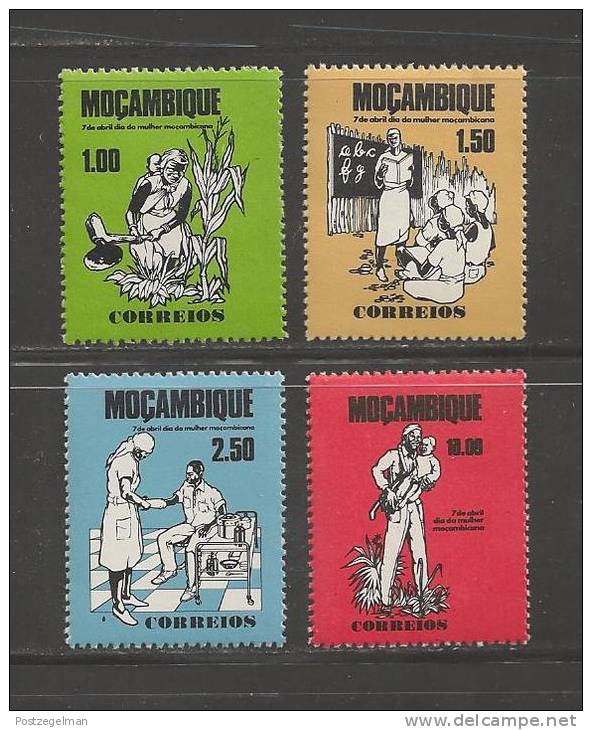 MOCAMBIQUE 1976 Mint Never Hinged Stamps Women´s Day Serie Complete Nrs. 602-605 - Mozambique