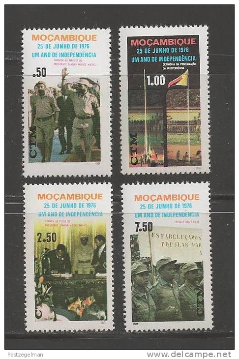 MOCAMBIQUE 1976 Mint Never Hinged Stamps Independence Nrs. 609-613 4 Values - Mozambique