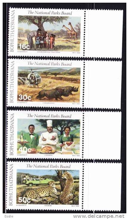 Bophuthatswana - 1988 - National Parks Board - Full Set - Bofutatsuana