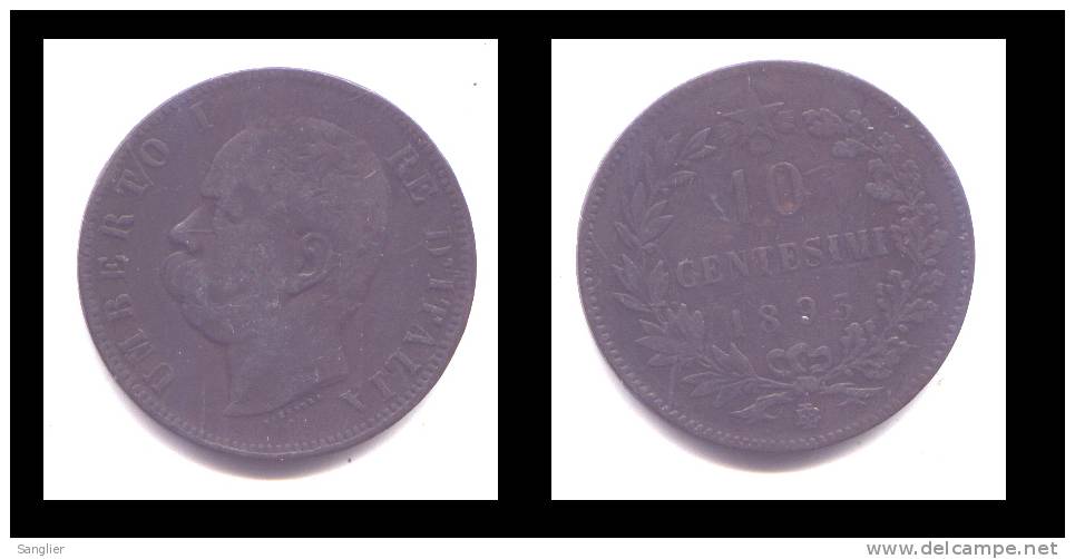 10 CENTESIMI 1893 IB - 1878-1900 : Umberto I.