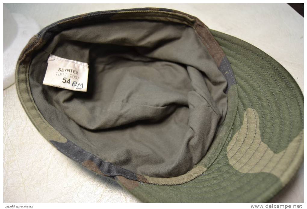 Casquette Taille 54  Armée Française Visière Basse, Camouflé (style Algérie / Bigeard) Airsoft Paintball Chasse Nature.. - Helme & Hauben