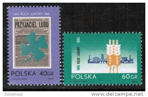 POLAND    Scott #  1322-3**  VF MINT NH - Unused Stamps