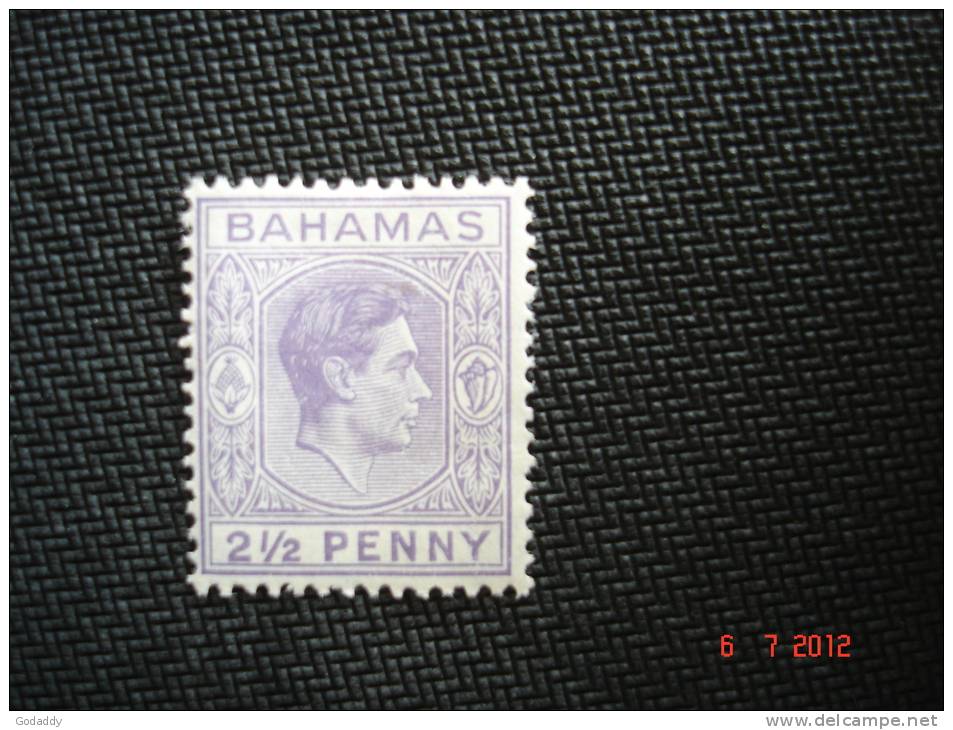Bahamas 1938 KG VI   21/2d   SG153a  MH - 1859-1963 Colonia Británica