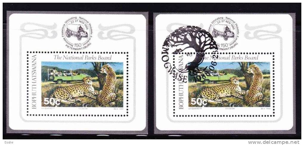 Bophuthatswana - 1988 - National Parks Board - Miniature Sheets / Souvenir Sheets - Bofutatsuana