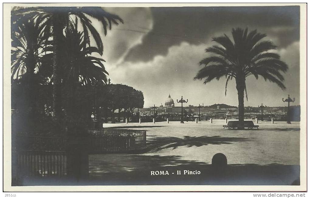 ROMA - Il Pincio, Postcard, Italy - Monuments