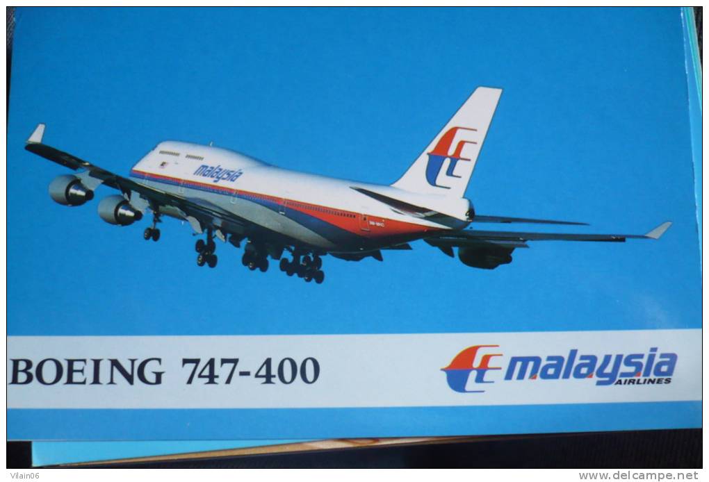 MALAYSIA   B 747 400        AIRLINE ISSUE - 1946-....: Moderne