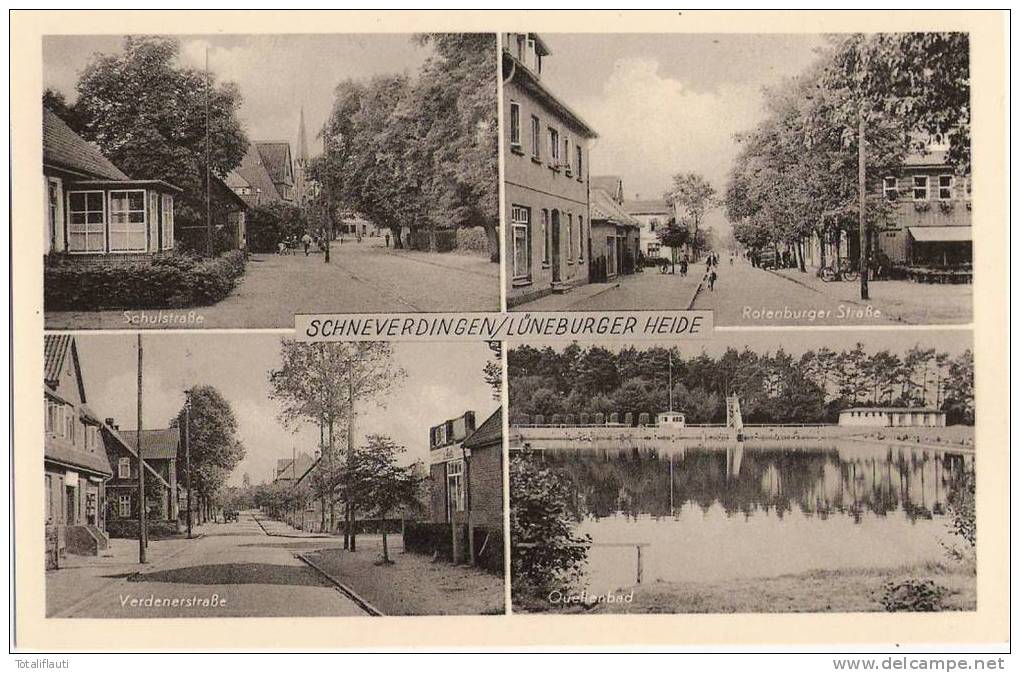 Schneverdingen Lüneburg Er Heide Verdener Rotenburger Und Schulstraße TOP-Erhaltung Ungelaufen - Lüneburger Heide