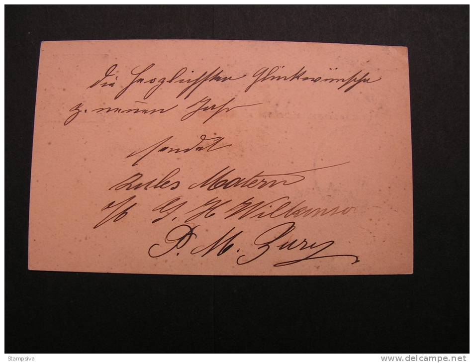 == Natal,  GPO  1897  -  Berlin Bestellt Postamte 64 - Natal (1857-1909)